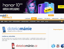 Tablet Screenshot of dotekomanie.blog.mobilmania.cz