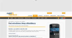 Desktop Screenshot of blackberry.blog.mobilmania.cz