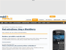 Tablet Screenshot of blackberry.blog.mobilmania.cz